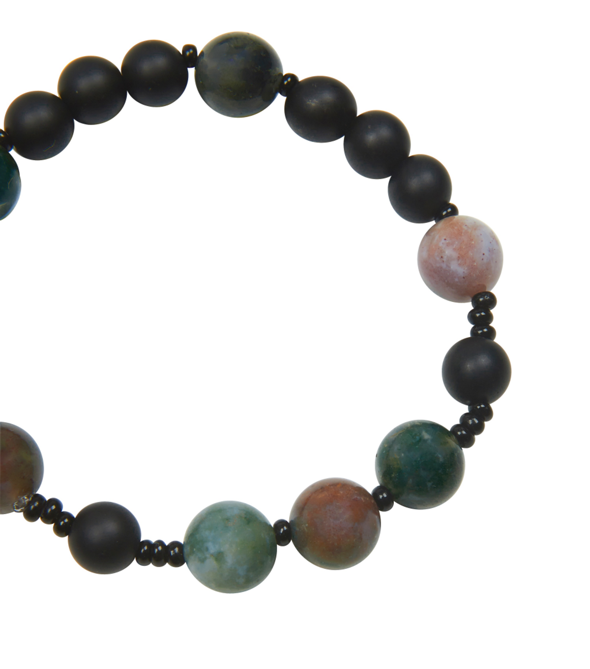 다크라이트(DARKLIGHT) Black & Color Onyx hand made Bracelet
