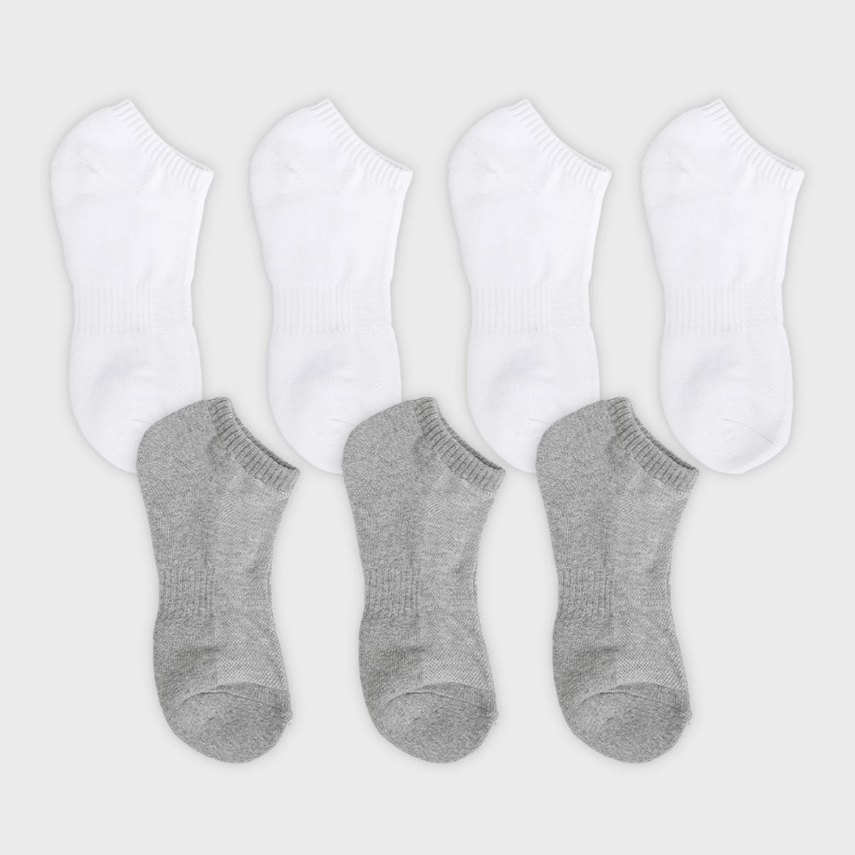 삭스에이(SOCKSA) [7PACK] 더블쿠션 156N 메쉬 쇼트 삭스 3색상