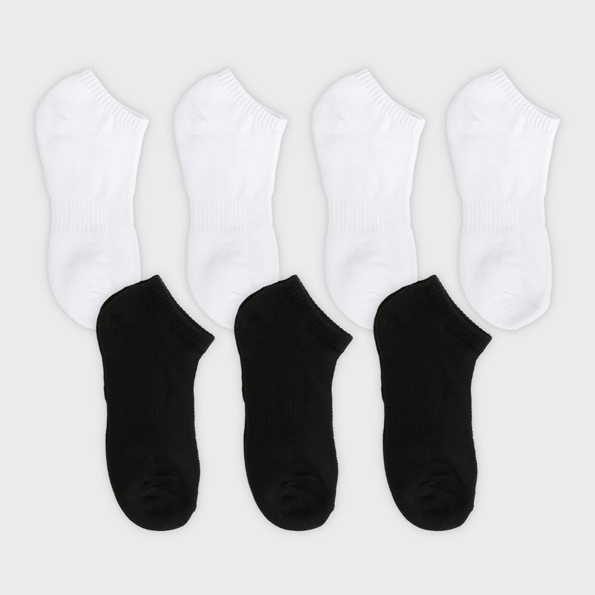 삭스에이(SOCKSA) [7PACK] 더블쿠션 156N 메쉬 쇼트 삭스 3색상