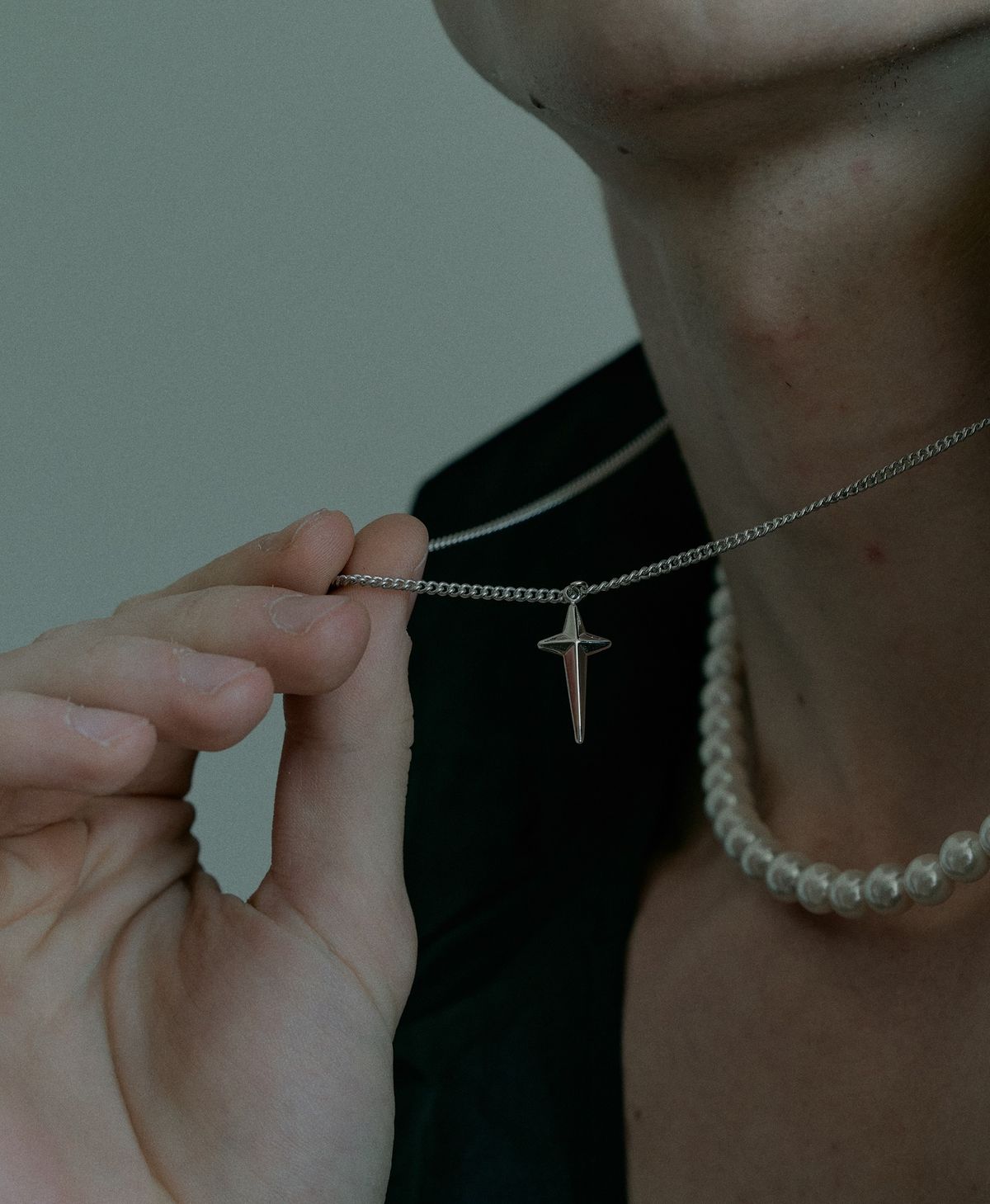 에이지47(AG47) B.W.P Necklace-05 Cross Pendent