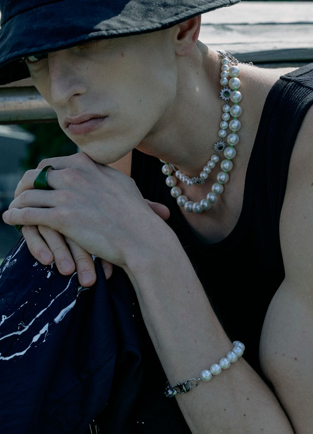 에이지47(AG47) B.W.P Bracelet-11 Pearl 10mm Chains