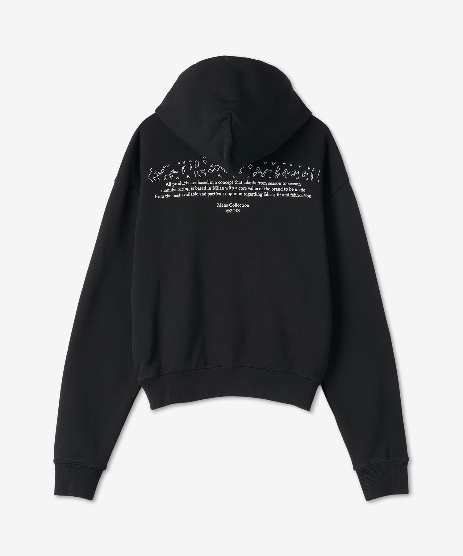 MUSINSA公式 | Off White ロゴプリントフードパーカー - ブラック 