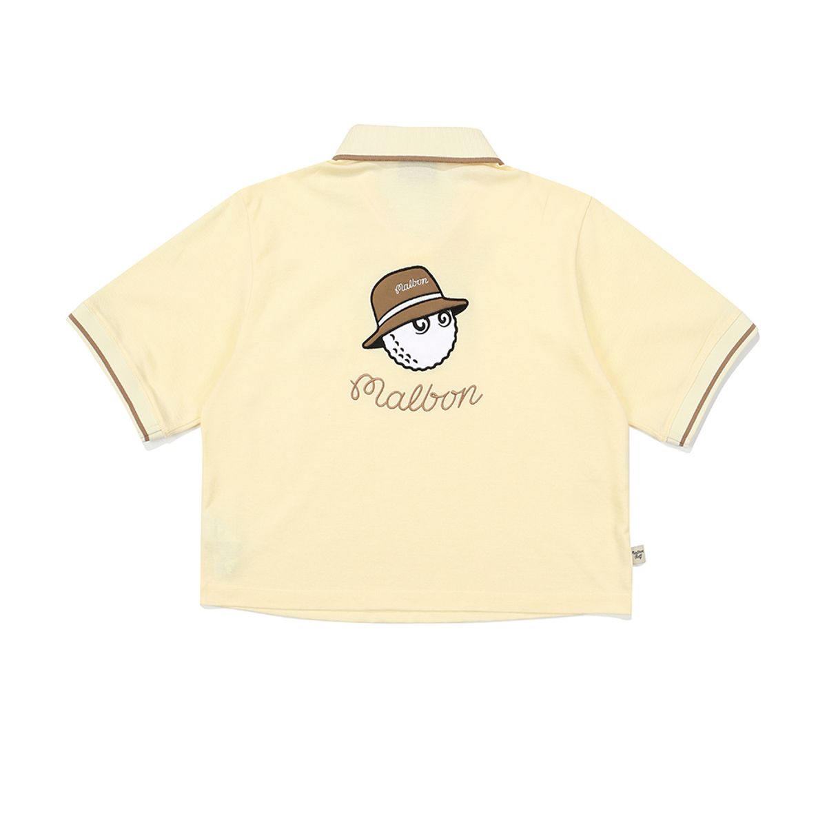 말본 골프(MALBON GOLF) Buckets 크롭 폴로 티셔츠 YELLOW (WOMAN)