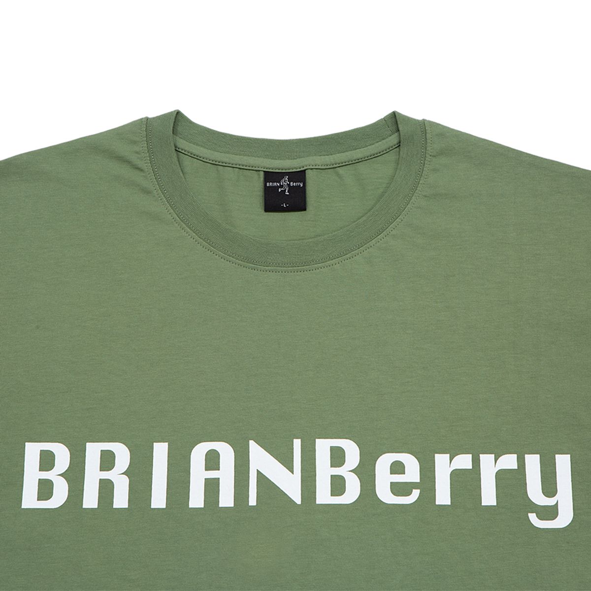 브라이언베리(BRIAN BERRY) NAGISA LOGO TEE_KHAKI