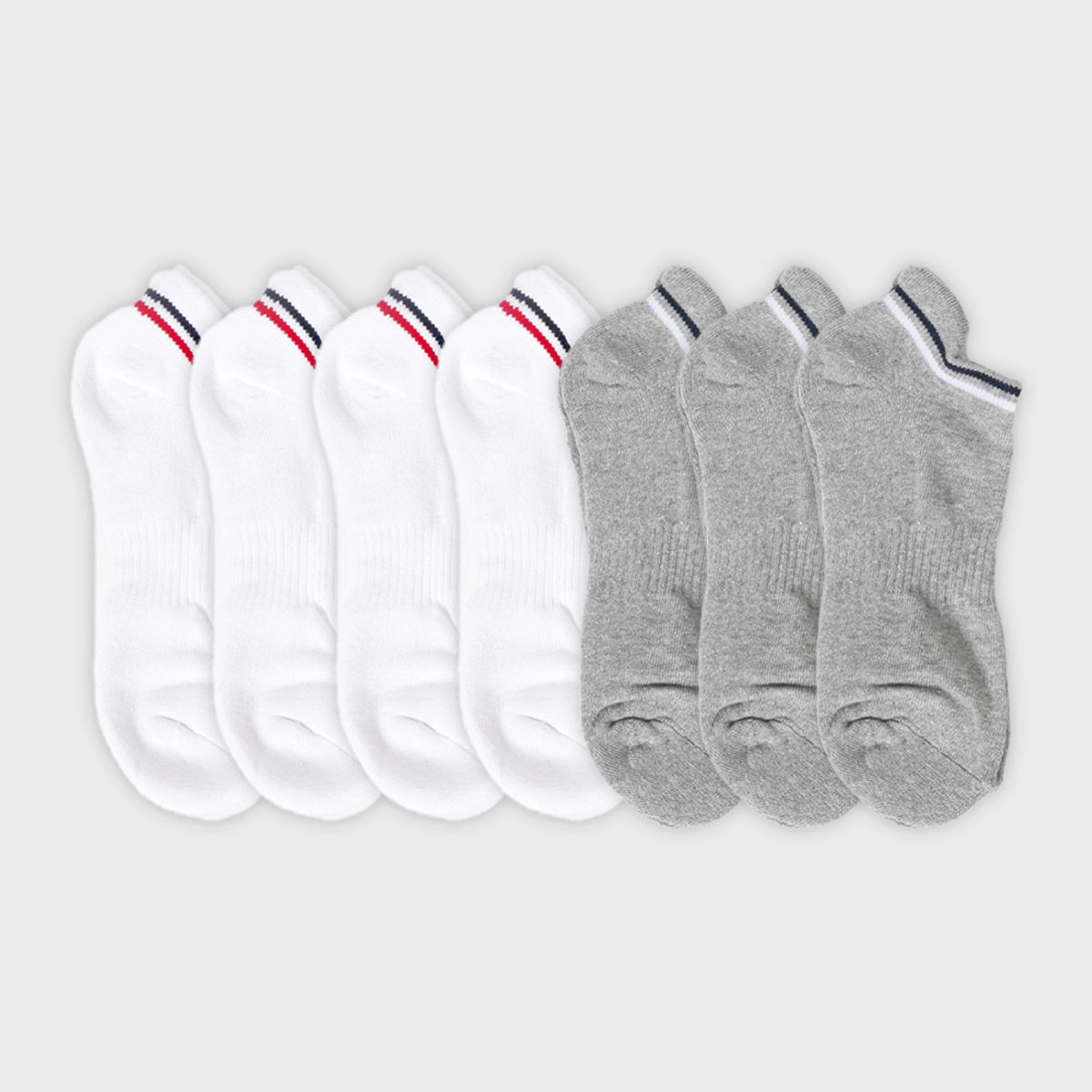 삭스에이(SOCKSA) [7PACK] 더블쿠션 156N 투링글 힐커버 쇼트 삭스 3색상