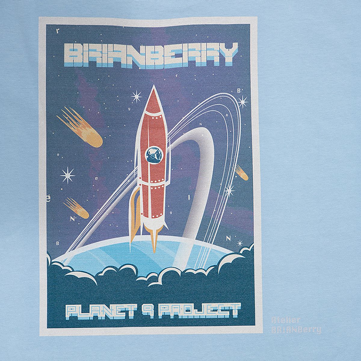 브라이언베리(BRIAN BERRY) PLUTO FLIGHT TEE_S/BLUE