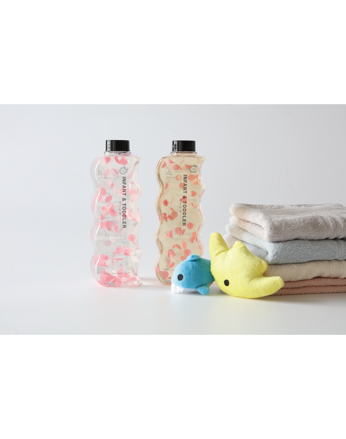 라온하제(LAONHASE) 유아꽃잎세탁세제+유아꽃잎섬유유연제 2종 세트