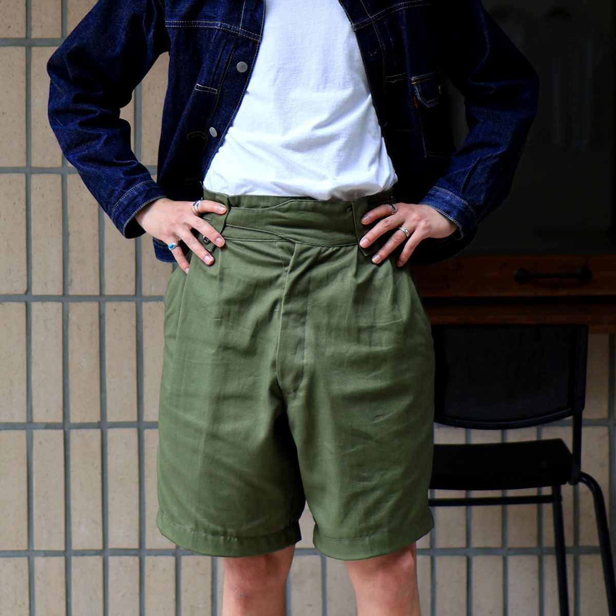 와이엠씨엘케이와이(YMCL KY) Australian 1960s Gurkha Short Pants - Olive