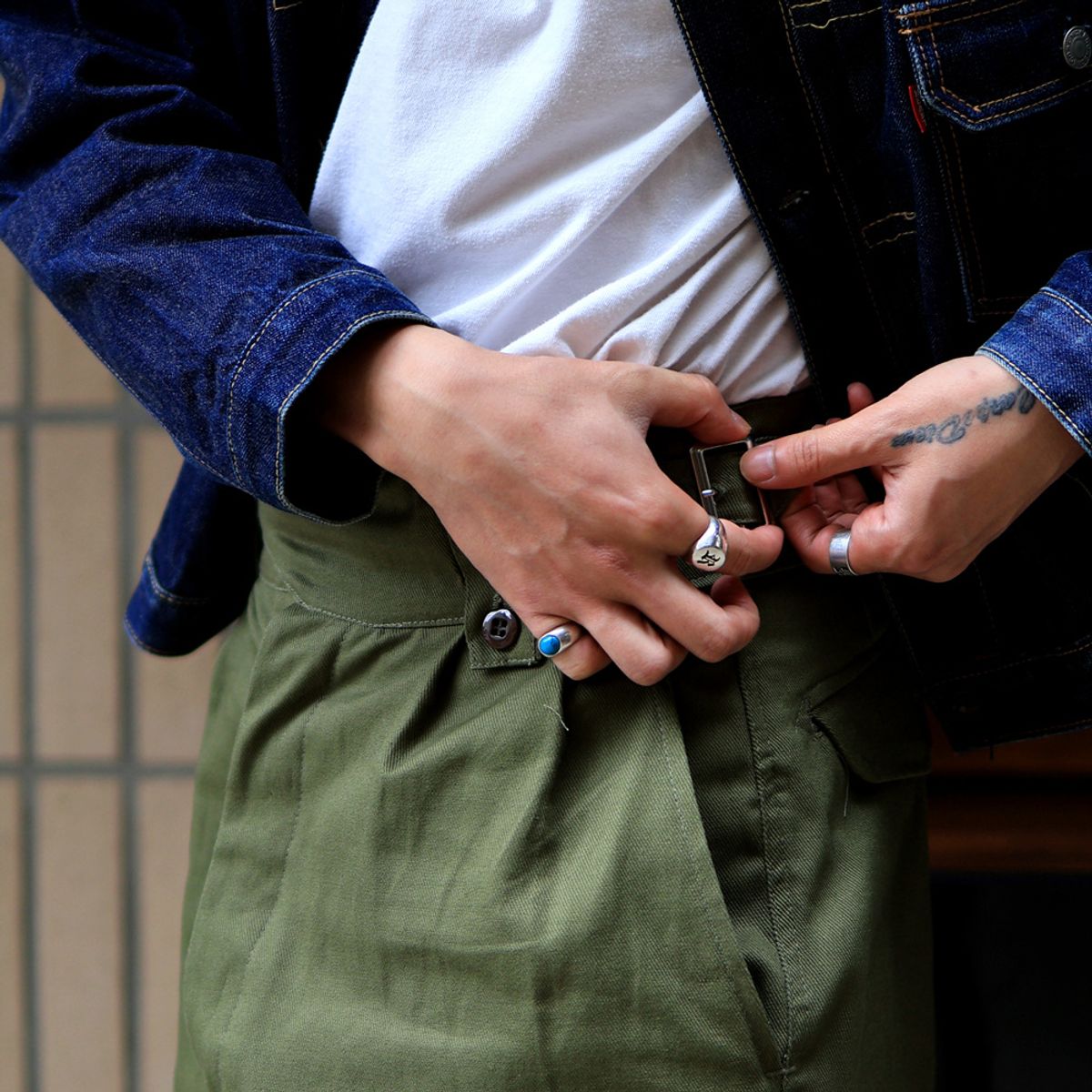 와이엠씨엘케이와이(YMCL KY) Australian 1960s Gurkha Short Pants - Olive