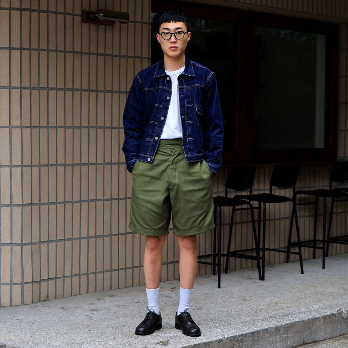 와이엠씨엘케이와이(YMCL KY) Australian 1960s Gurkha Short Pants - Olive