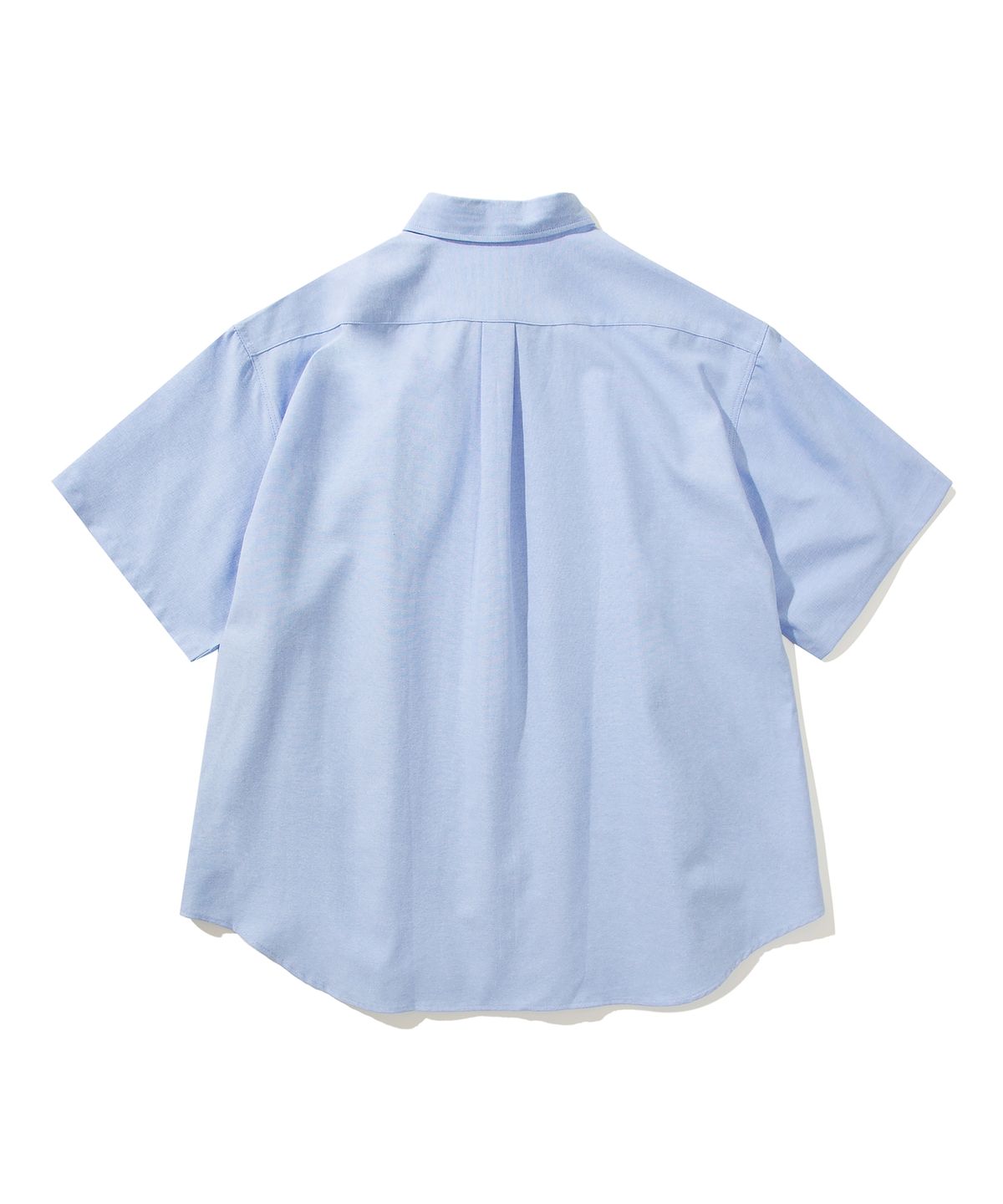 예일(YALE) EMBROIDERY DAN BIG OXFORD SS SHIRT BLUE