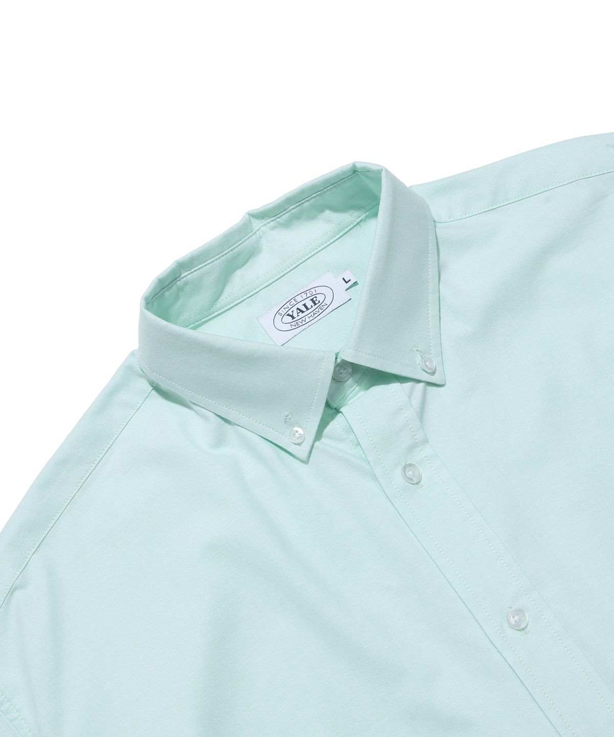 예일(YALE) (OVERSIZED) EMBROIDERY OXFORD SS SHIRT MINT