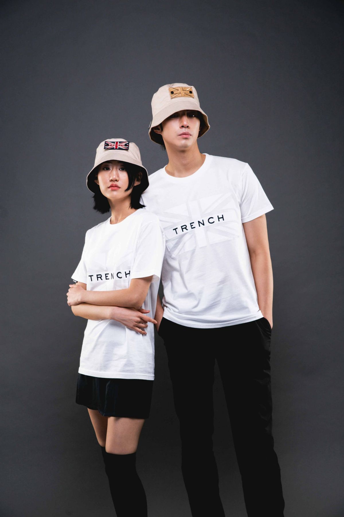 트렌치런던(TRENCH LONDON) 오가닉 코튼 트렌치 런던 플래그 티-셔트