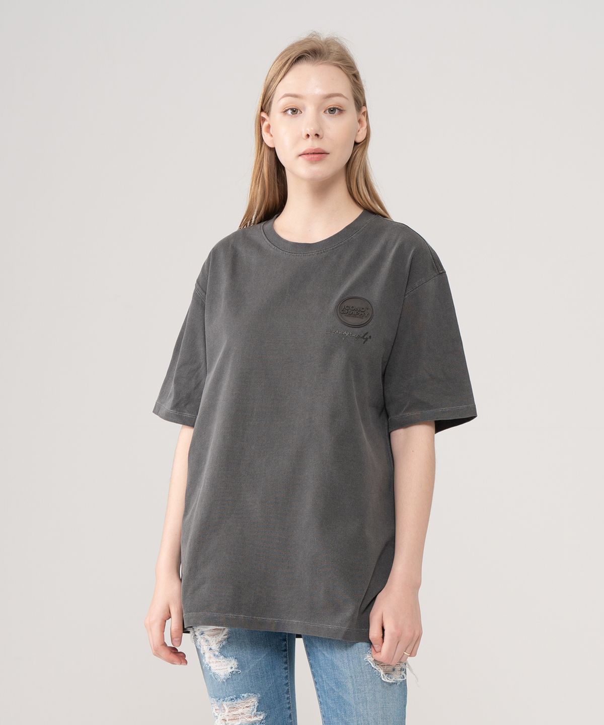 아이코노그라피(ICONOGRAPHY) PIGMENT EMBLEM SILICONE VOLUME PRINT BK