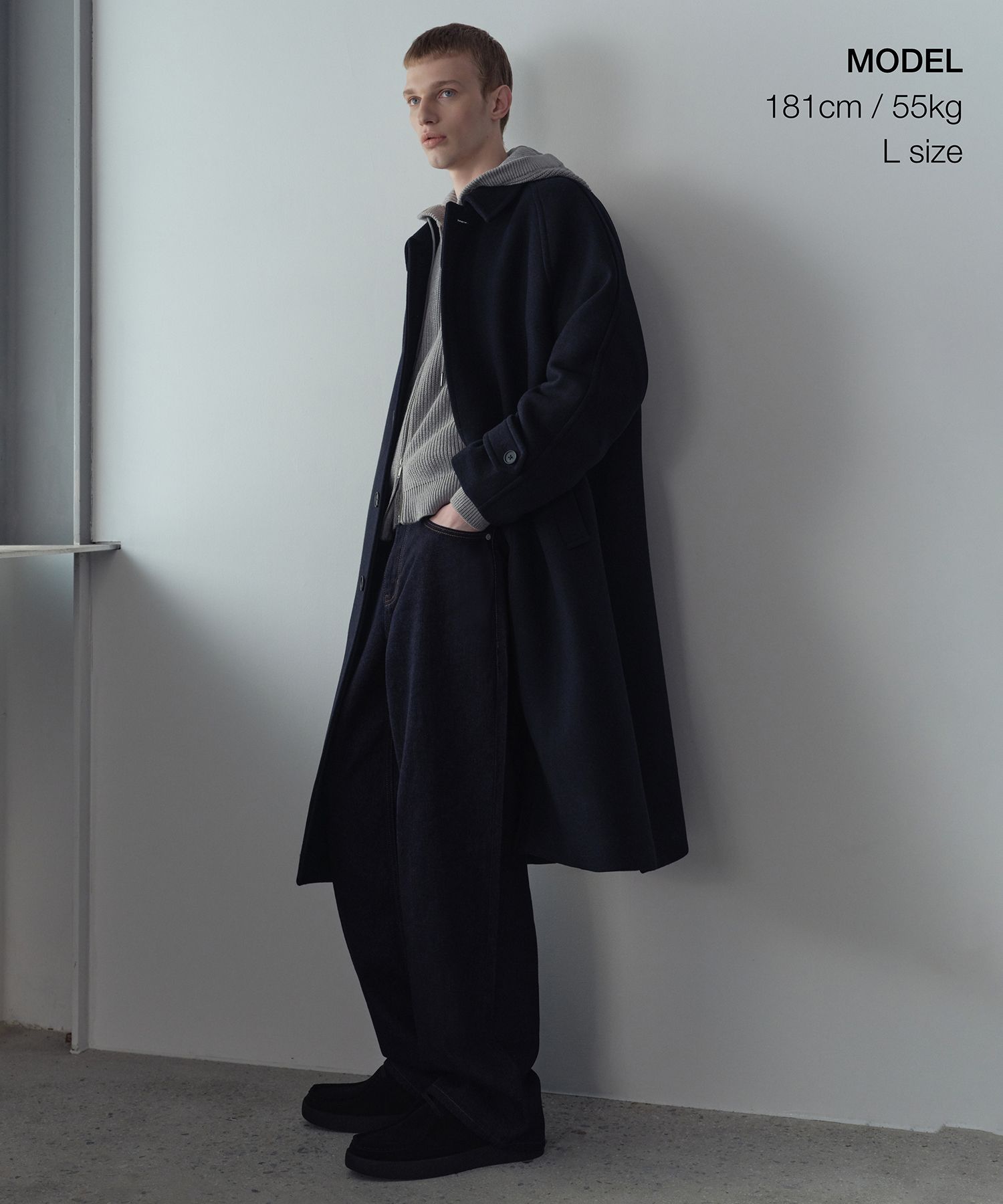 MUSINSA | MUSINSA STANDARD CASHMERE BLEND OVERSIZED BALMACAAN COAT