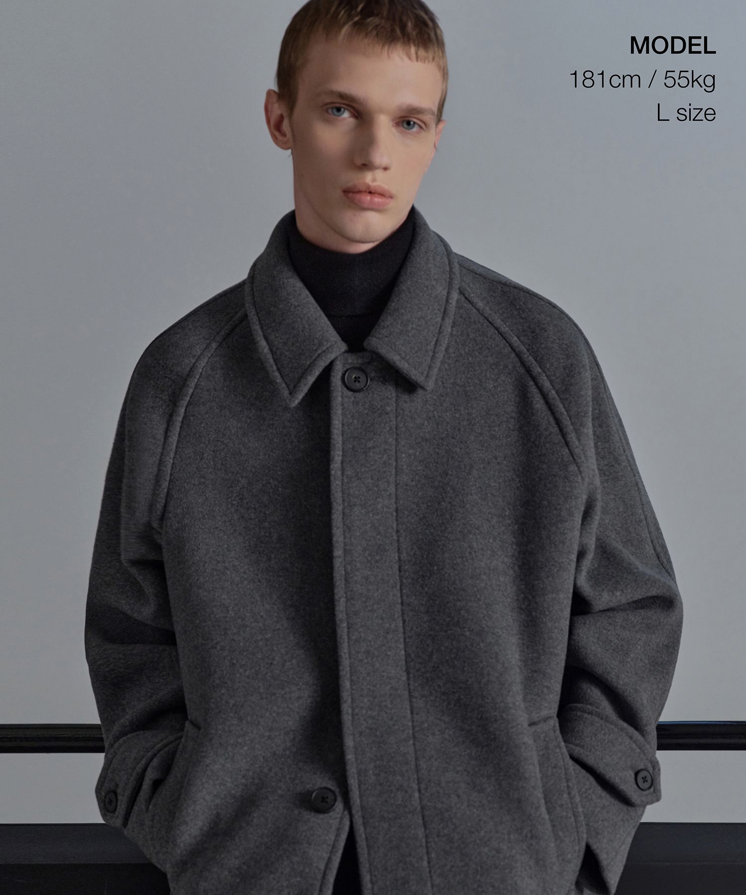 MUSINSA | MUSINSA STANDARD CASHMERE BLEND OVERSIZED BALMACAAN COAT