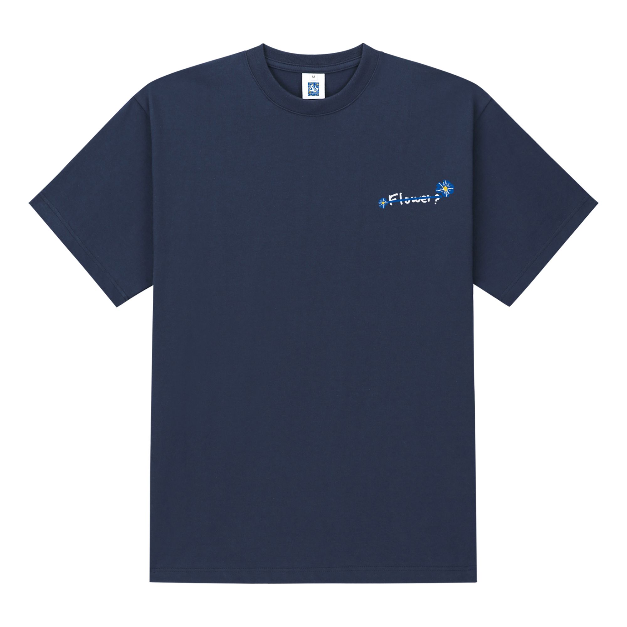 [RADINEO]★ 韓国人気★BLUE FLOWER 3 T-SHIRTS MUSINSA | RADINEO Blue flower short-sleeved T-shirt Navy