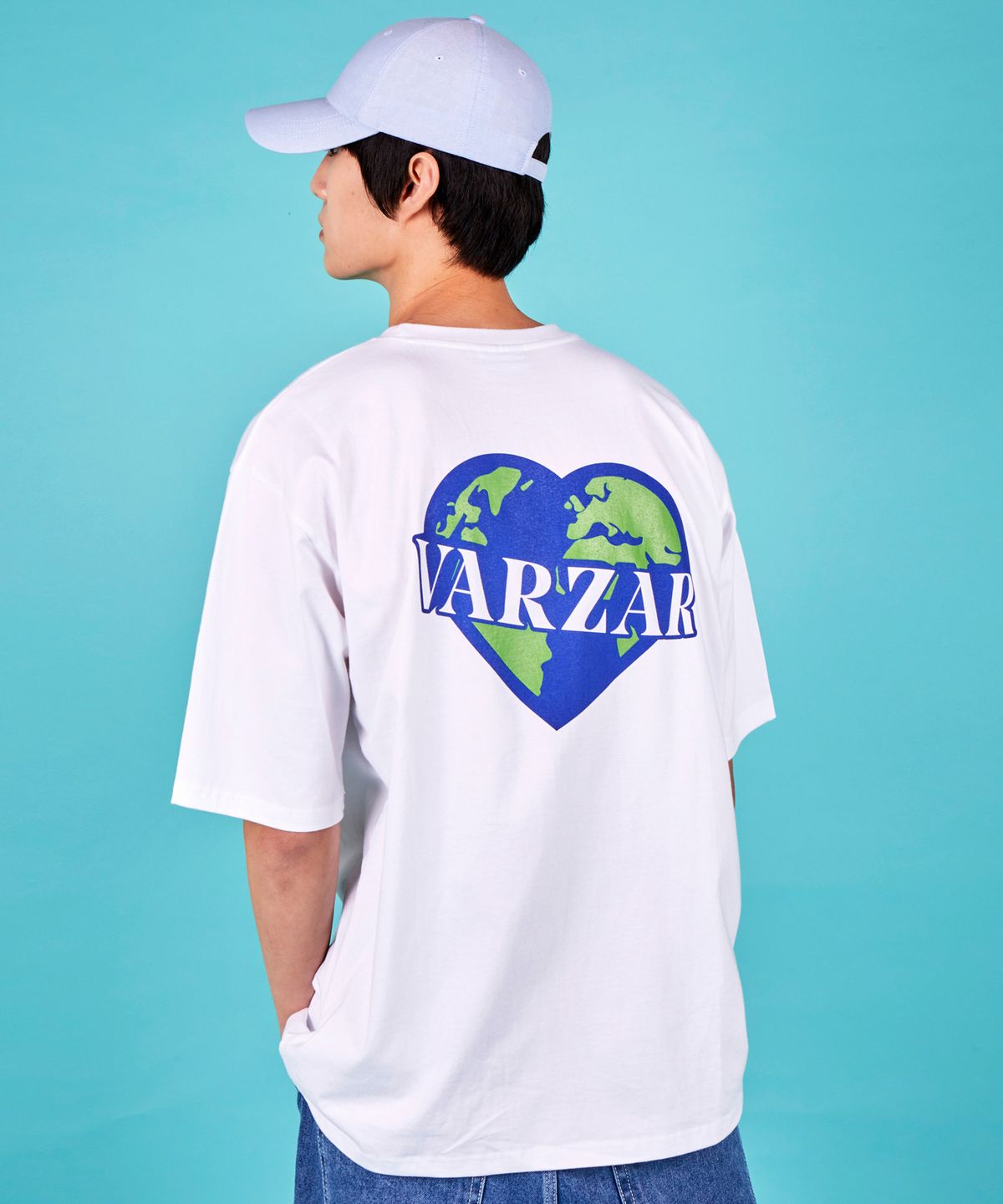 바잘(VARZAR) 러브 그래비티 반팔 티셔츠 (2color)
