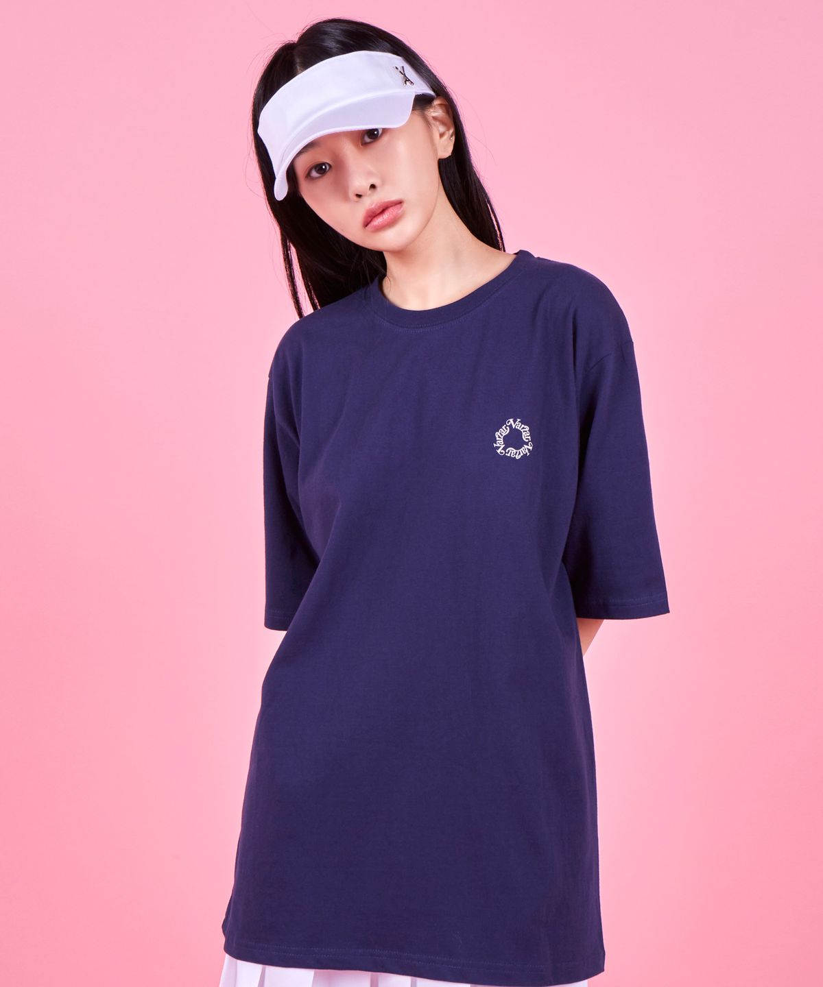 바잘(VARZAR) 서클 로고 반팔 티셔츠 (4color)
