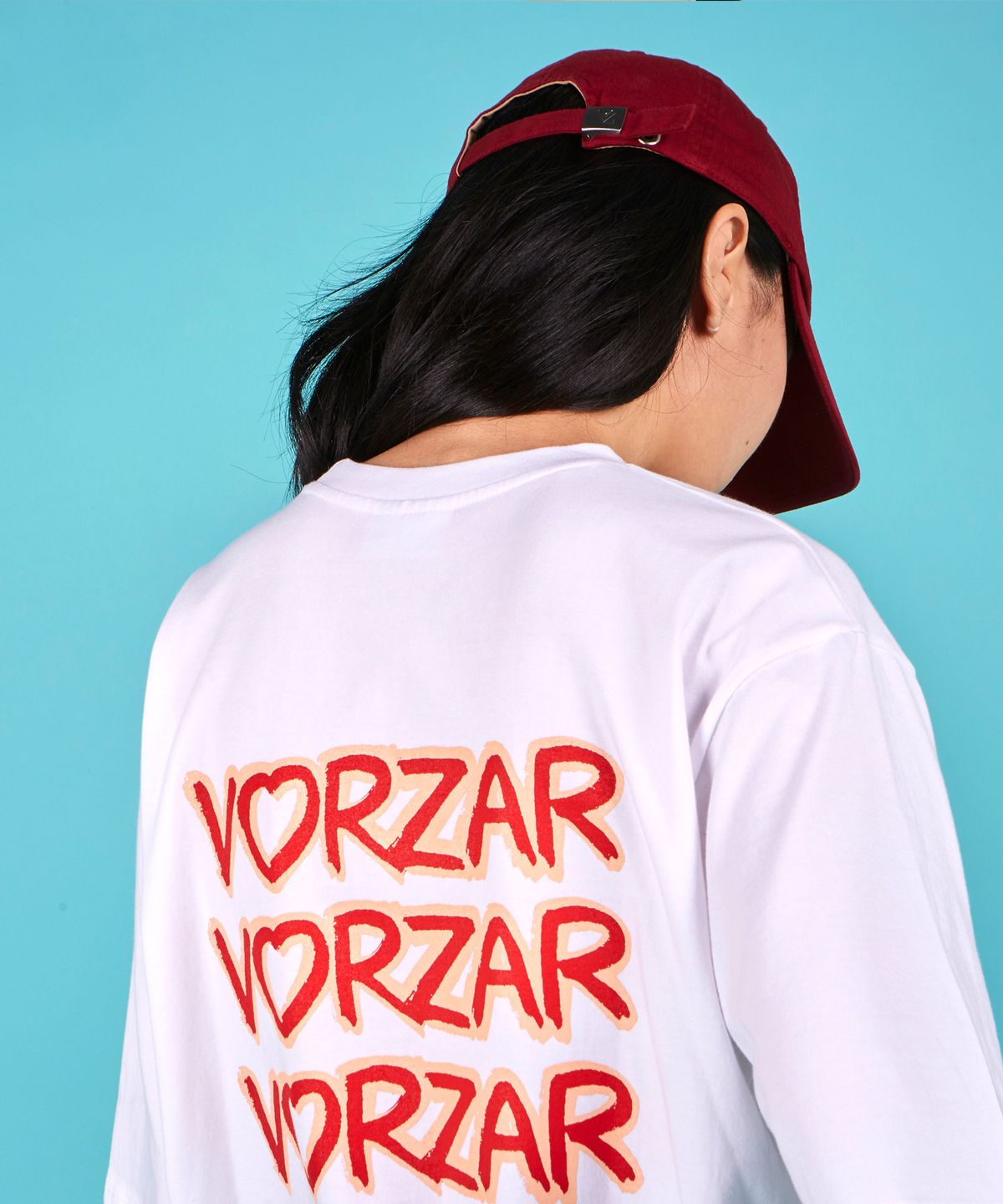 바잘(VARZAR) 하트 그라피 반팔 티셔츠 (2color)