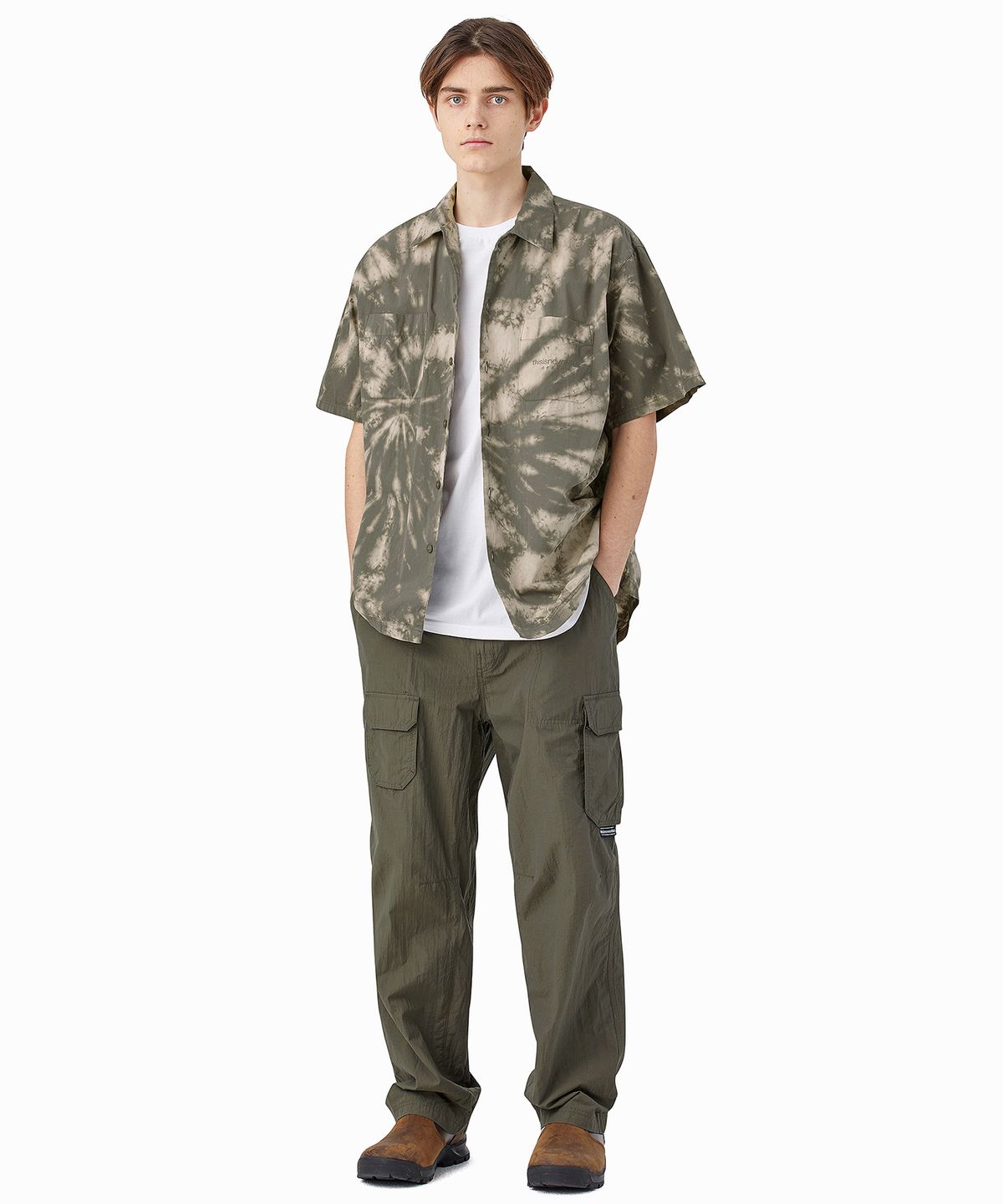 디스이즈네버댓(THISISNEVERTHAT) Tie Dye S/S Shirt Grey