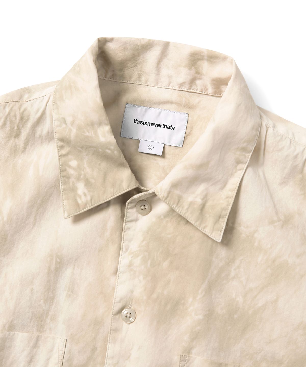 디스이즈네버댓(THISISNEVERTHAT) Tie Dye S/S Shirt Ecru