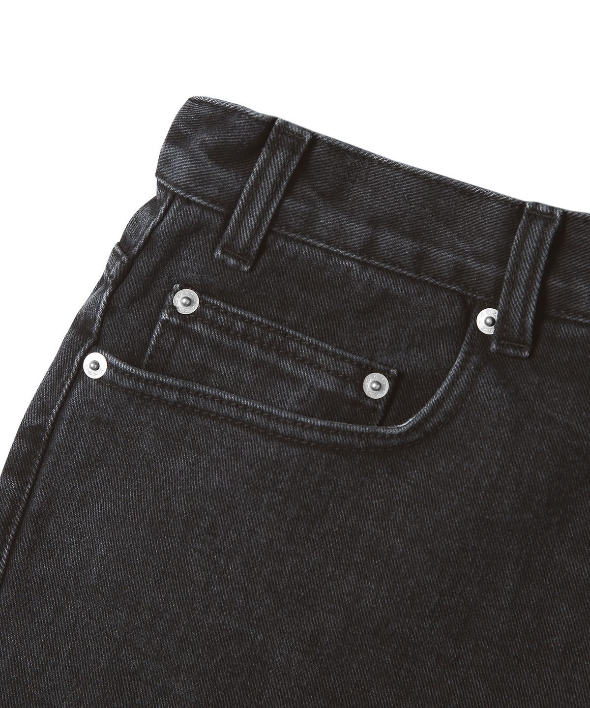 디스이즈네버댓(THISISNEVERTHAT) (SS22) Washed Denim Short - Black