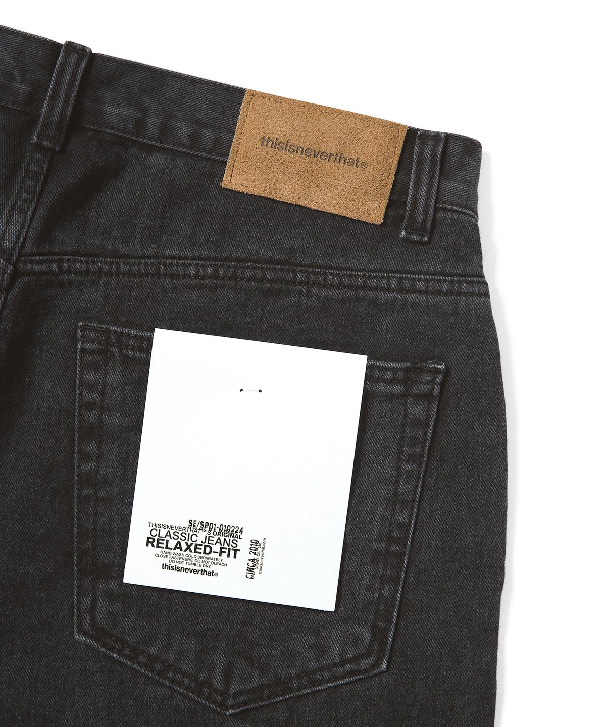 디스이즈네버댓(THISISNEVERTHAT) (SS22) Washed Denim Short - Black