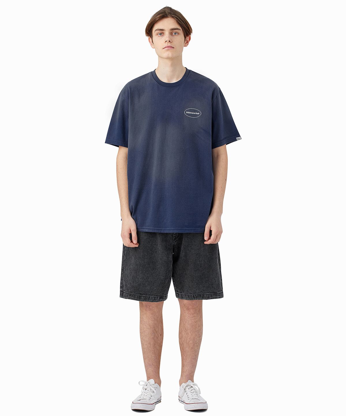 디스이즈네버댓(THISISNEVERTHAT) (SS22) Washed Denim Short - Black