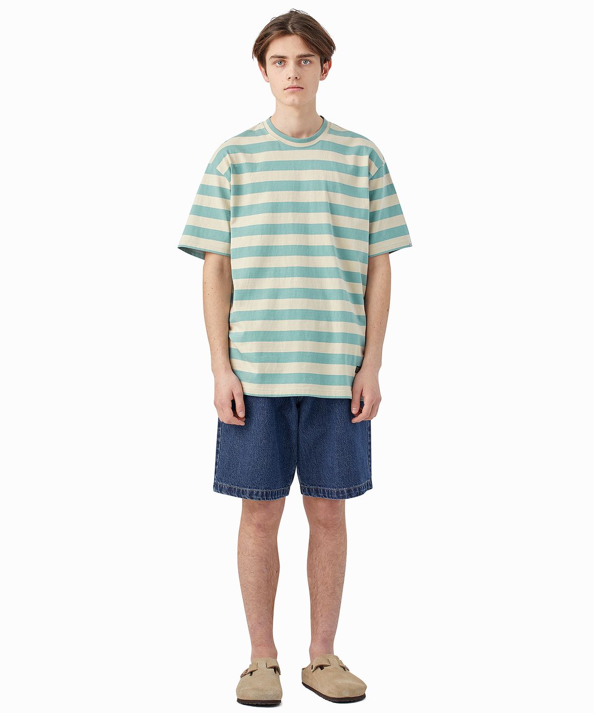 디스이즈네버댓(THISISNEVERTHAT) (SS22) Washed Denim Short - Blue