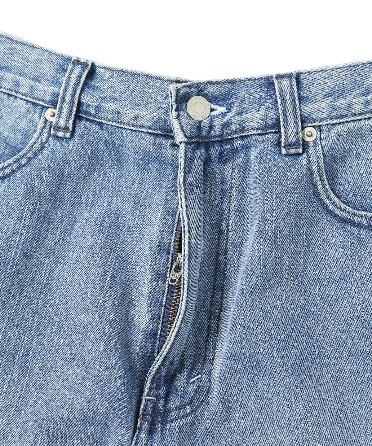 디스이즈네버댓(THISISNEVERTHAT) Washed Denim Short - Light Blue