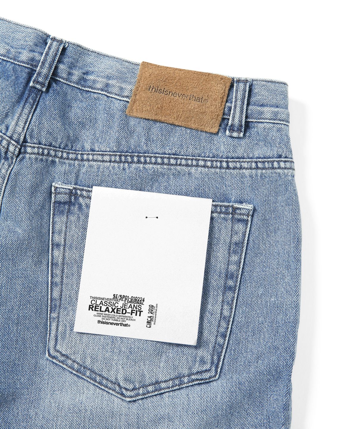 디스이즈네버댓(THISISNEVERTHAT) Washed Denim Short - Light Blue