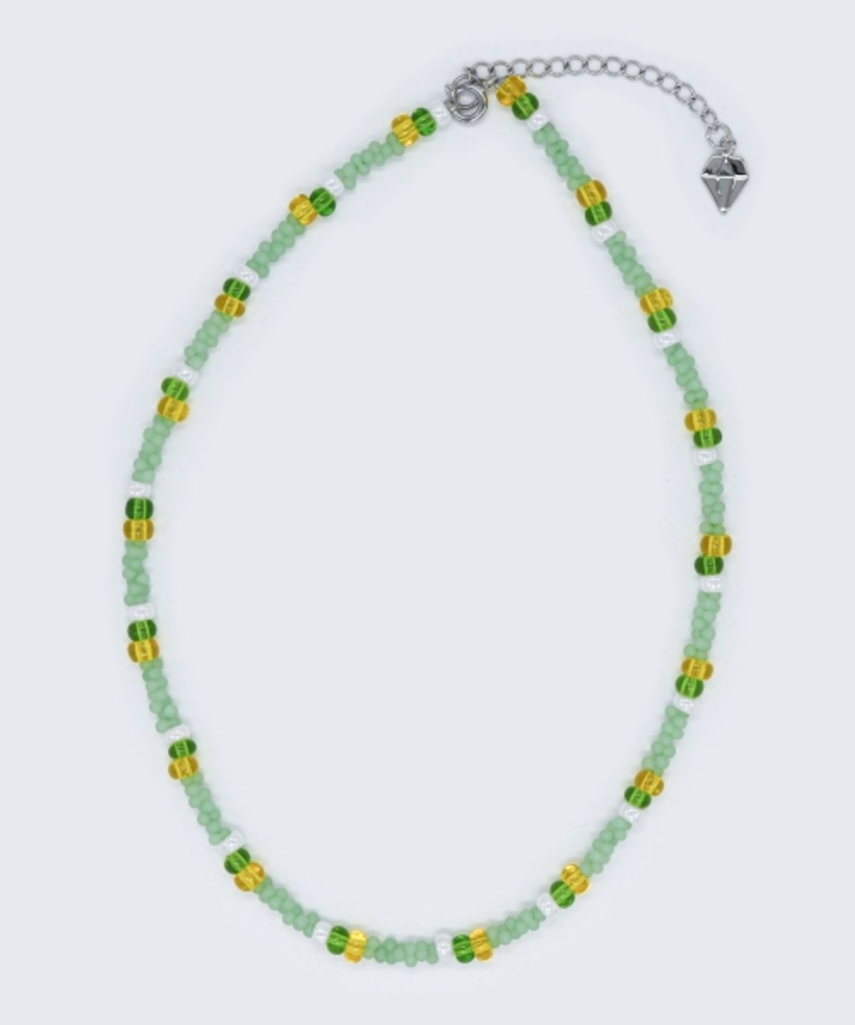 봉보(BONBEAU) Sentimental pastel peanut beads Necklace 센티멘탈 파스텔 컬러 비즈 믹스 목걸이