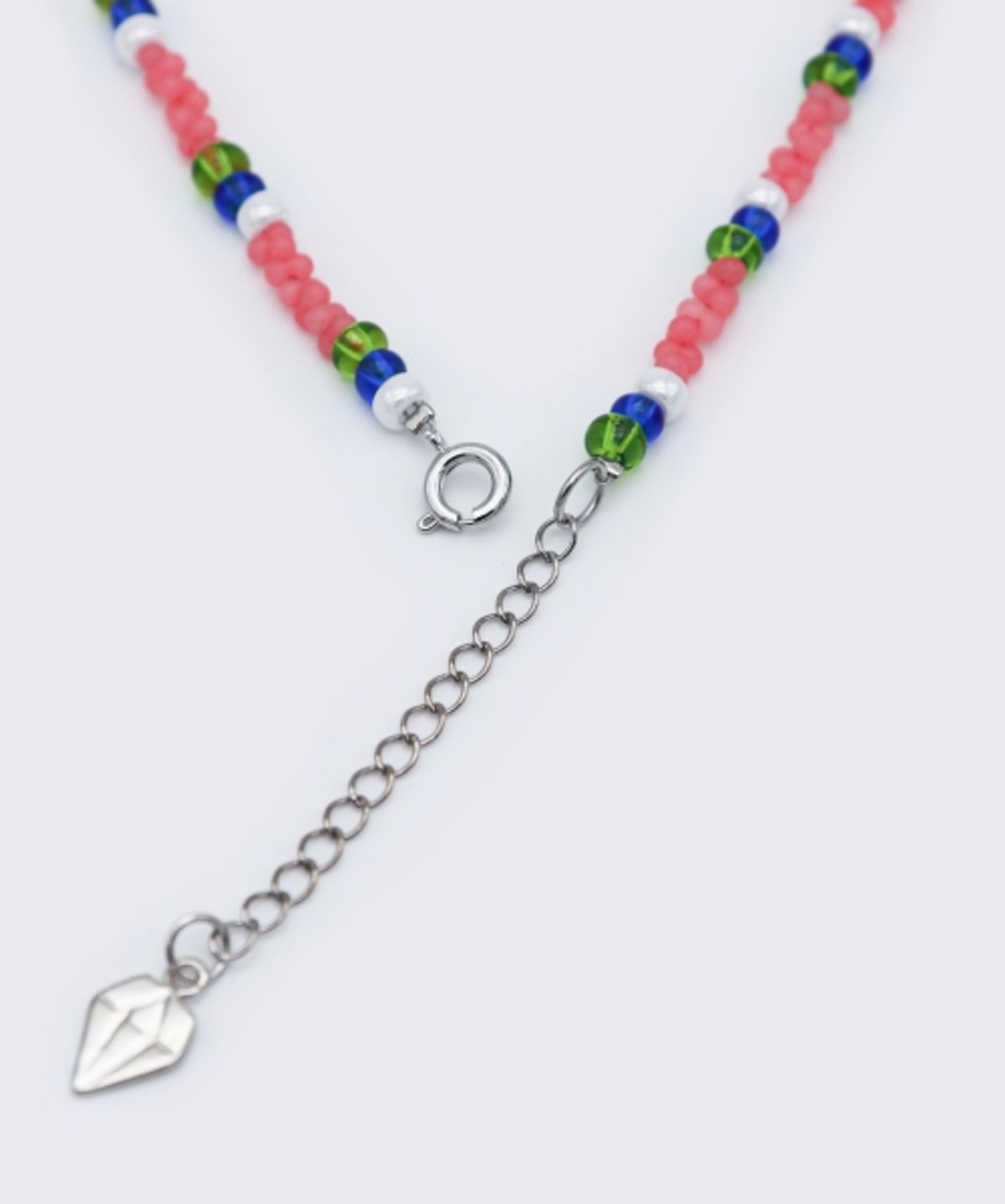 봉보(BONBEAU) Sentimental pastel peanut beads Necklace 센티멘탈 파스텔 컬러 비즈 믹스 목걸이