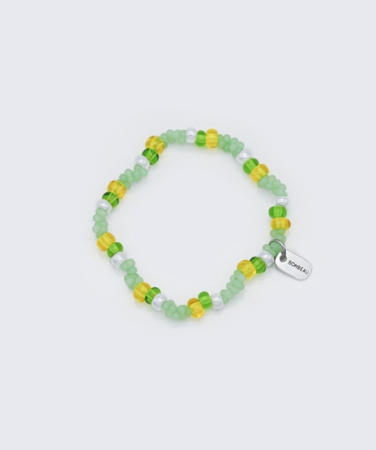 봉보(BONBEAU) Sentimental pastel peanut beads Bracelet 센티멘탈 파스텔 비즈 믹스 밴딩 팔찌