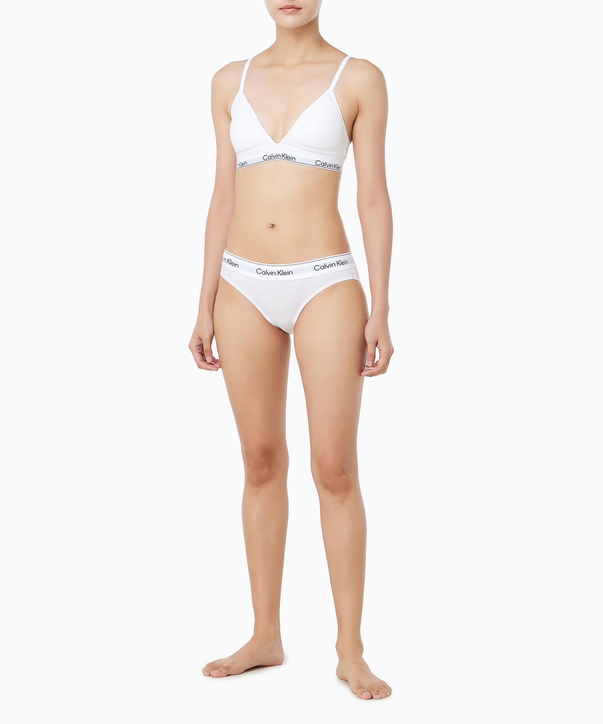캘빈클라인 언더웨어(CALVIN KLEIN UNDERWEAR) 여성 아이콘 코튼 모달 트라이앵글_QF8498AD100