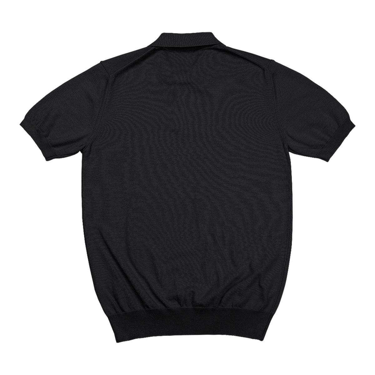 솔티(SORTIE) 14gg Silk Cotton Half Polo Knit (Black)