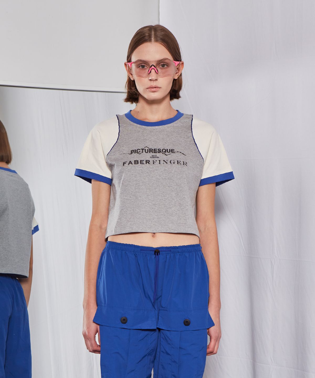 파베르핑거(FABER FINGER) Lettering Line Coloring T-shirt