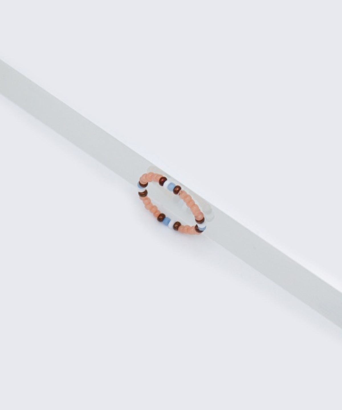 봉보(BONBEAU) Soft ethnic beads 3color mix ring 소프트 에스닉 컬러 믹스 비즈 반지
