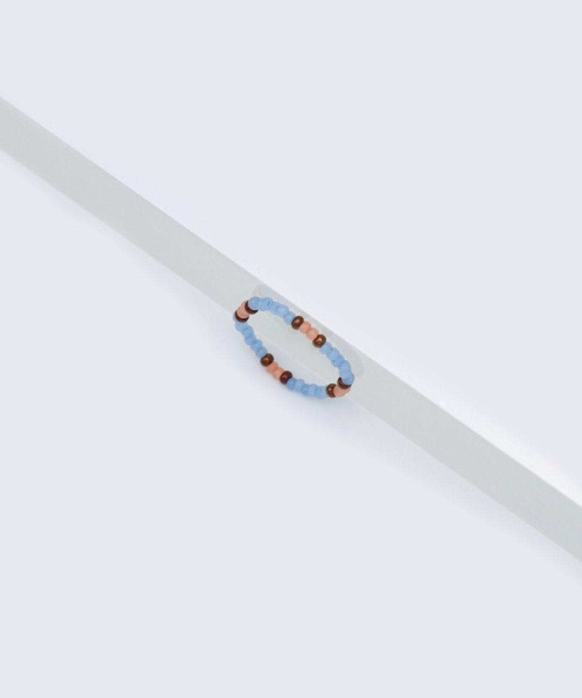 봉보(BONBEAU) Soft ethnic beads 3color mix ring 소프트 에스닉 컬러 믹스 비즈 반지