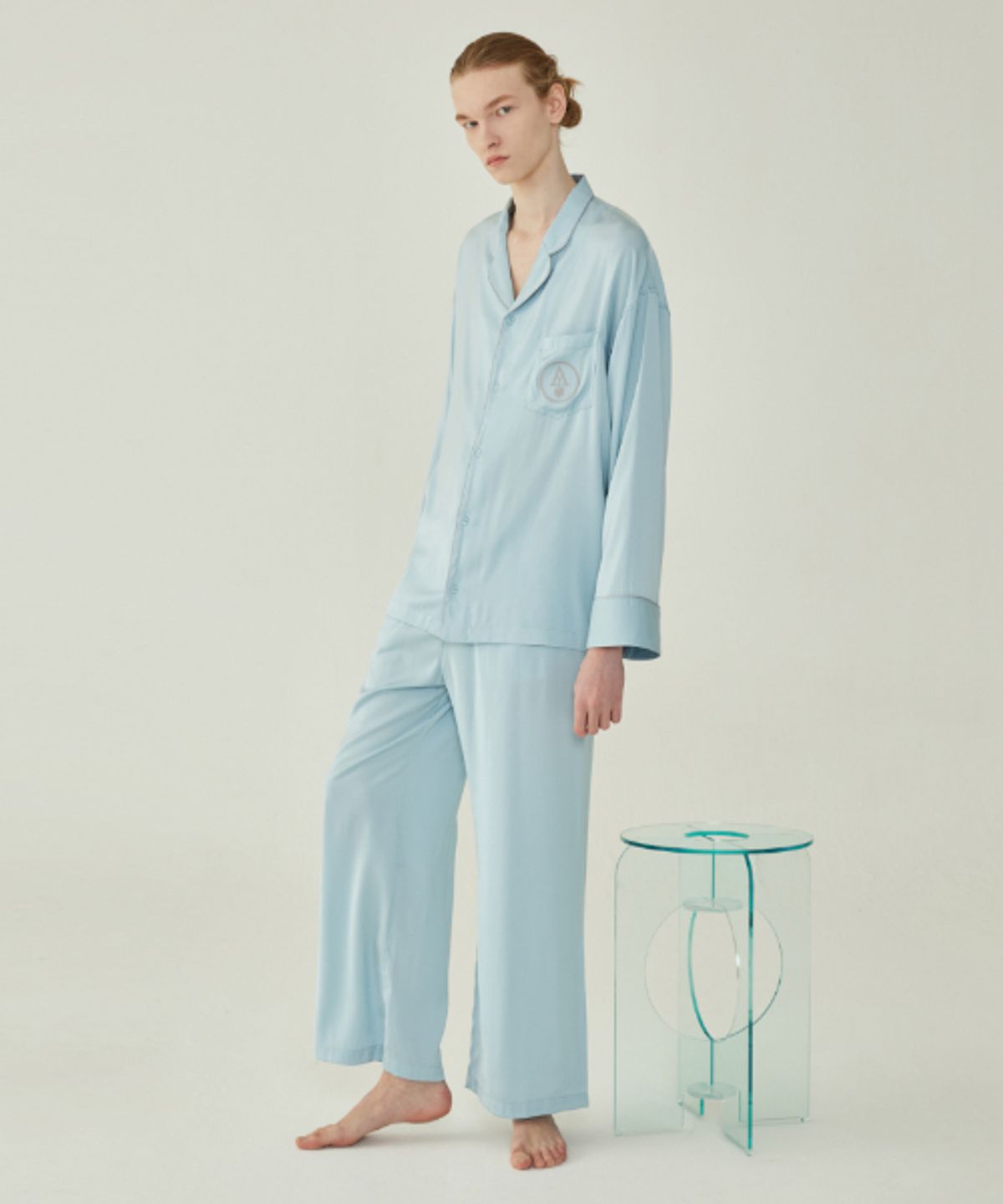아템포(ATEMPO) CLASSIC PAJAMA SET_ice blue