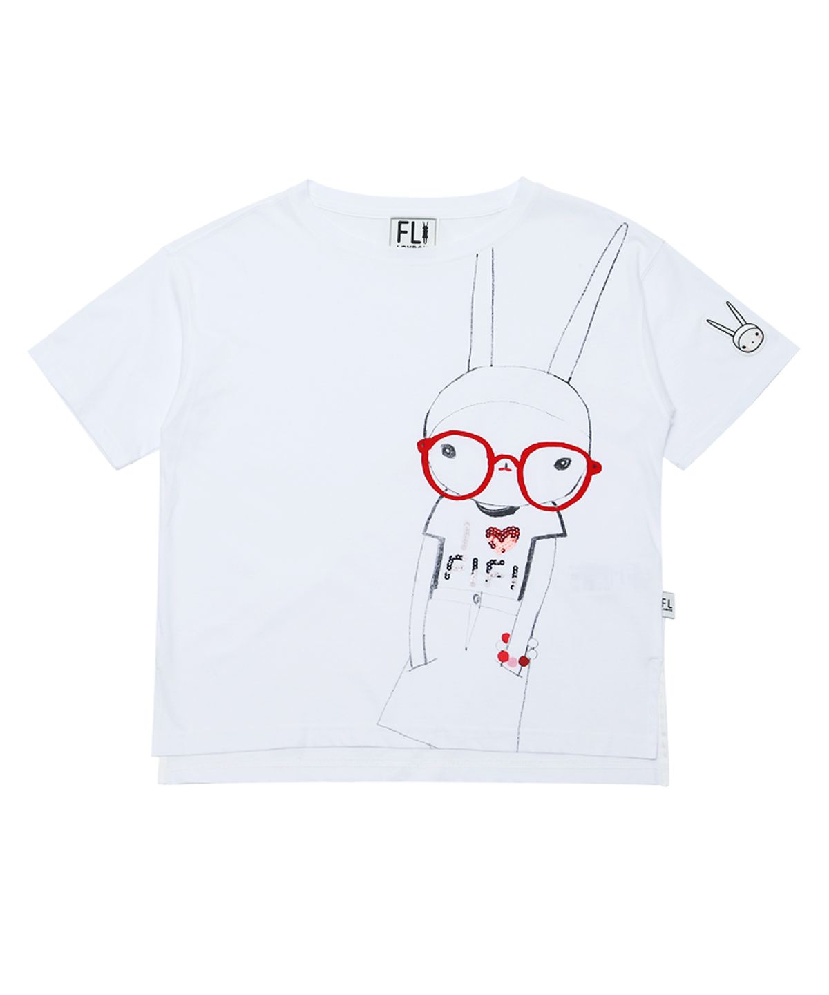 피피라핀(FIFI LAPIN) 여성 아이 러브 피피 티셔츠/FS2WTS37W M-GRAY