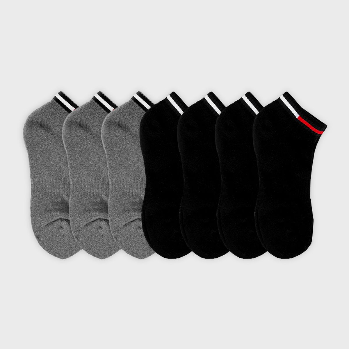 삭스에이(SOCKSA) [7PACK] 더블쿠션 156N 피트 쇼트 삭스 3색상
