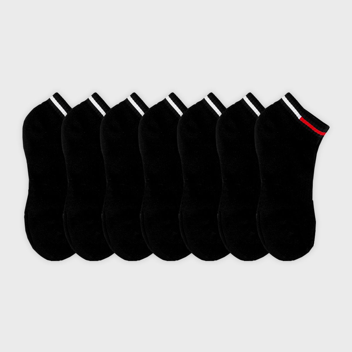 삭스에이(SOCKSA) [7PACK] 더블쿠션 156N 피트 쇼트 삭스 3색상