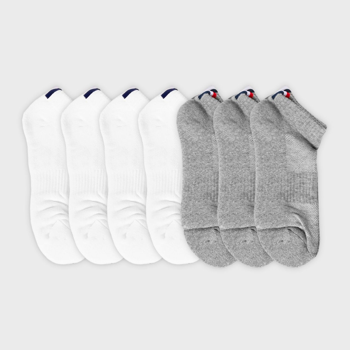 삭스에이(SOCKSA) [7PACK] 더블쿠션 156N 메쉬 르프랑스 쇼트 삭스 3색상