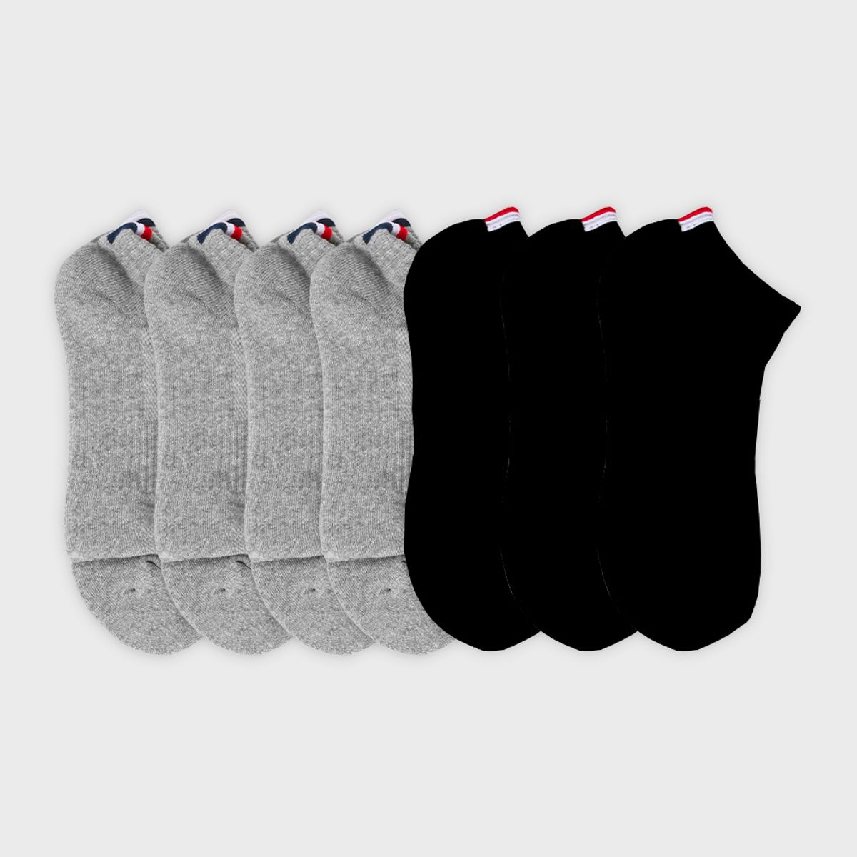 삭스에이(SOCKSA) [7PACK] 더블쿠션 156N 메쉬 르프랑스 쇼트 삭스 3색상