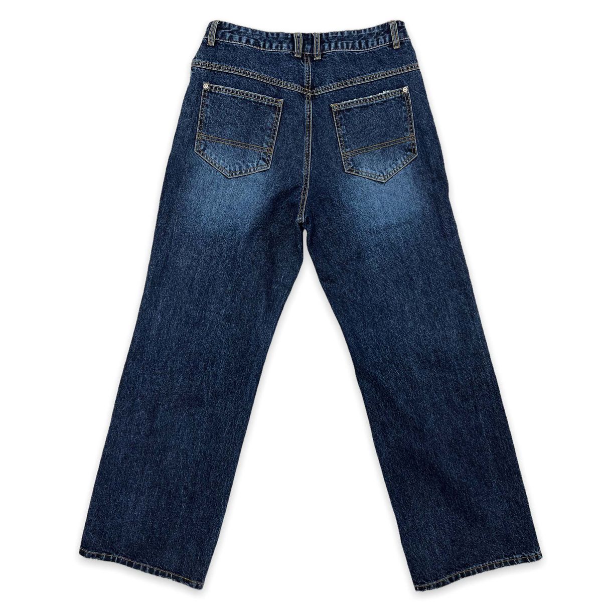 디메이든(DEMADEN) STRAIGHT CUTTING DEEP BLUE DENIM PANTS