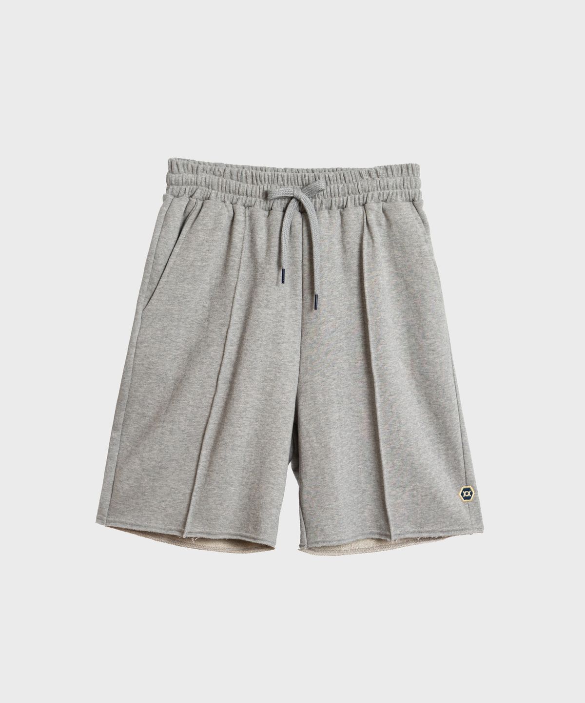 언티지(UNTAGE) 스트링 웨이스트 저지 스웨트 쇼츠[Grey(UNISEX)]_UTP-SP08