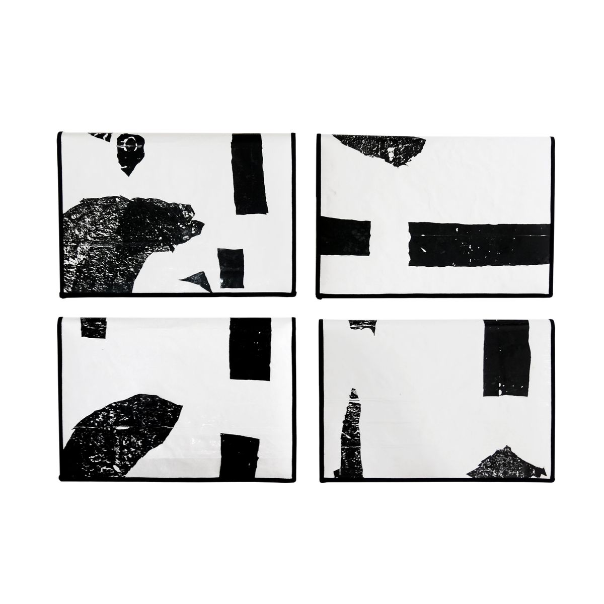 사공칠(407) UPCYCLING POUCH - black & white