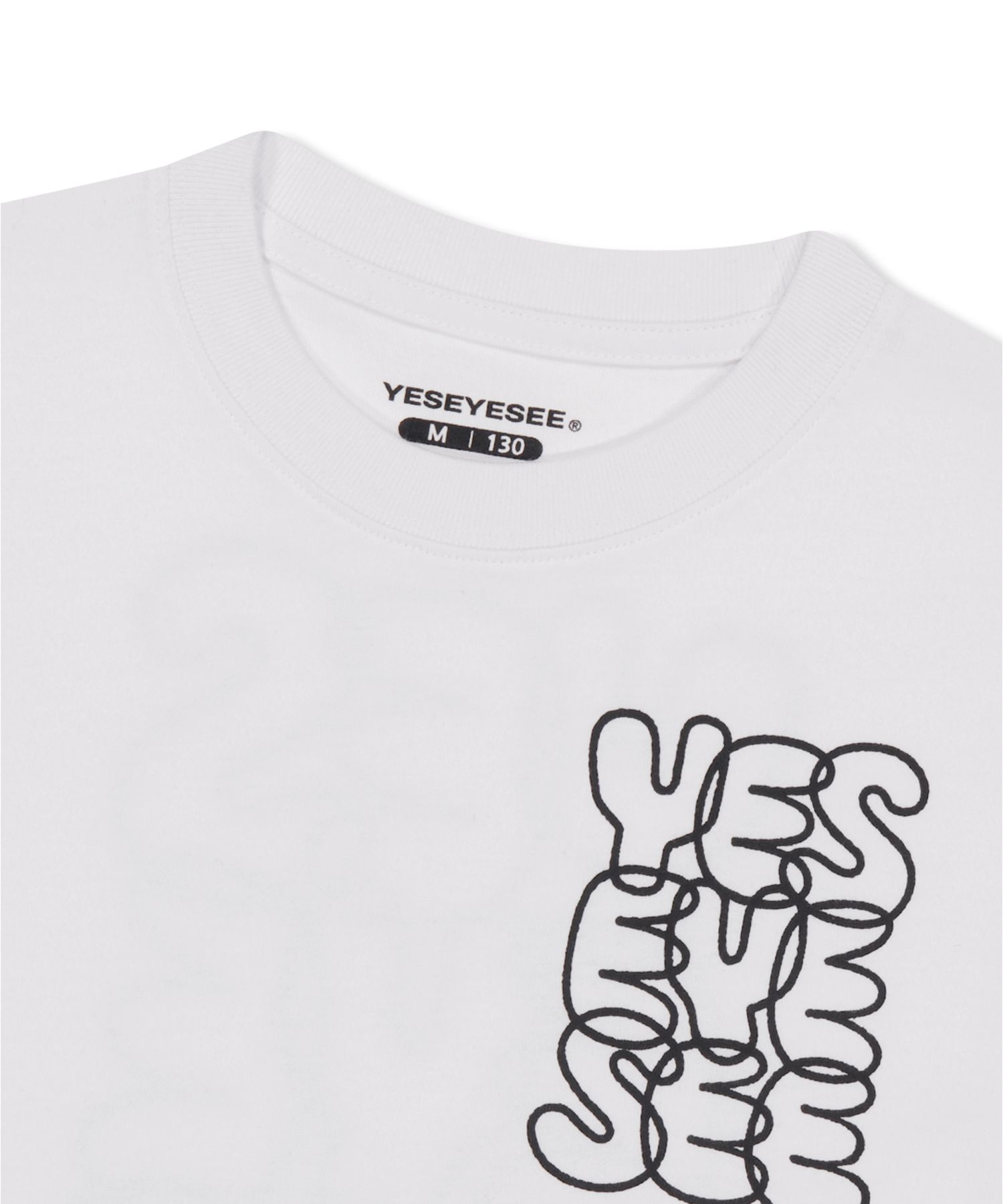 MUSINSA公式 | YESEYESEE C-Logo Kids Tee White